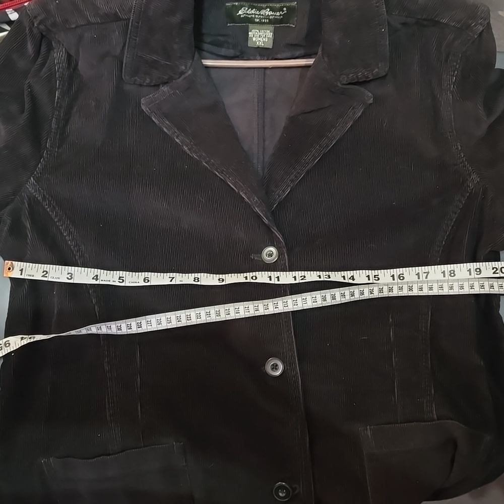 Eddie Bauer corduroy black blazer jacket size XXL - Picture 5 of 6